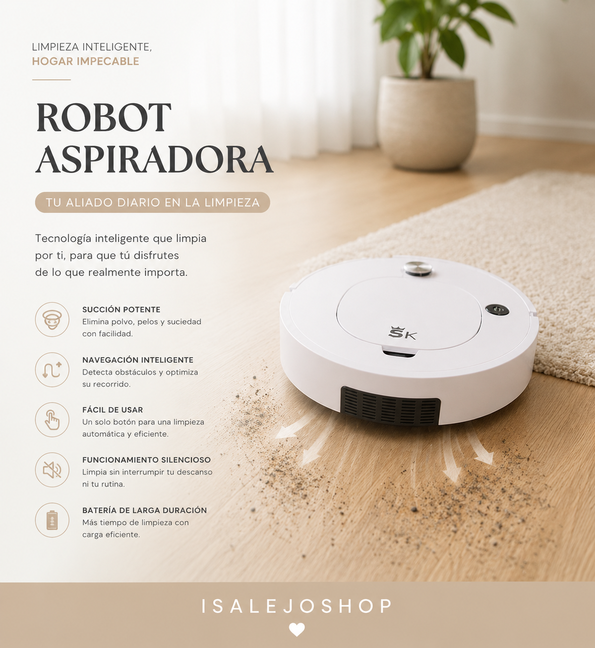 ASPIRADORA ROBOTICA