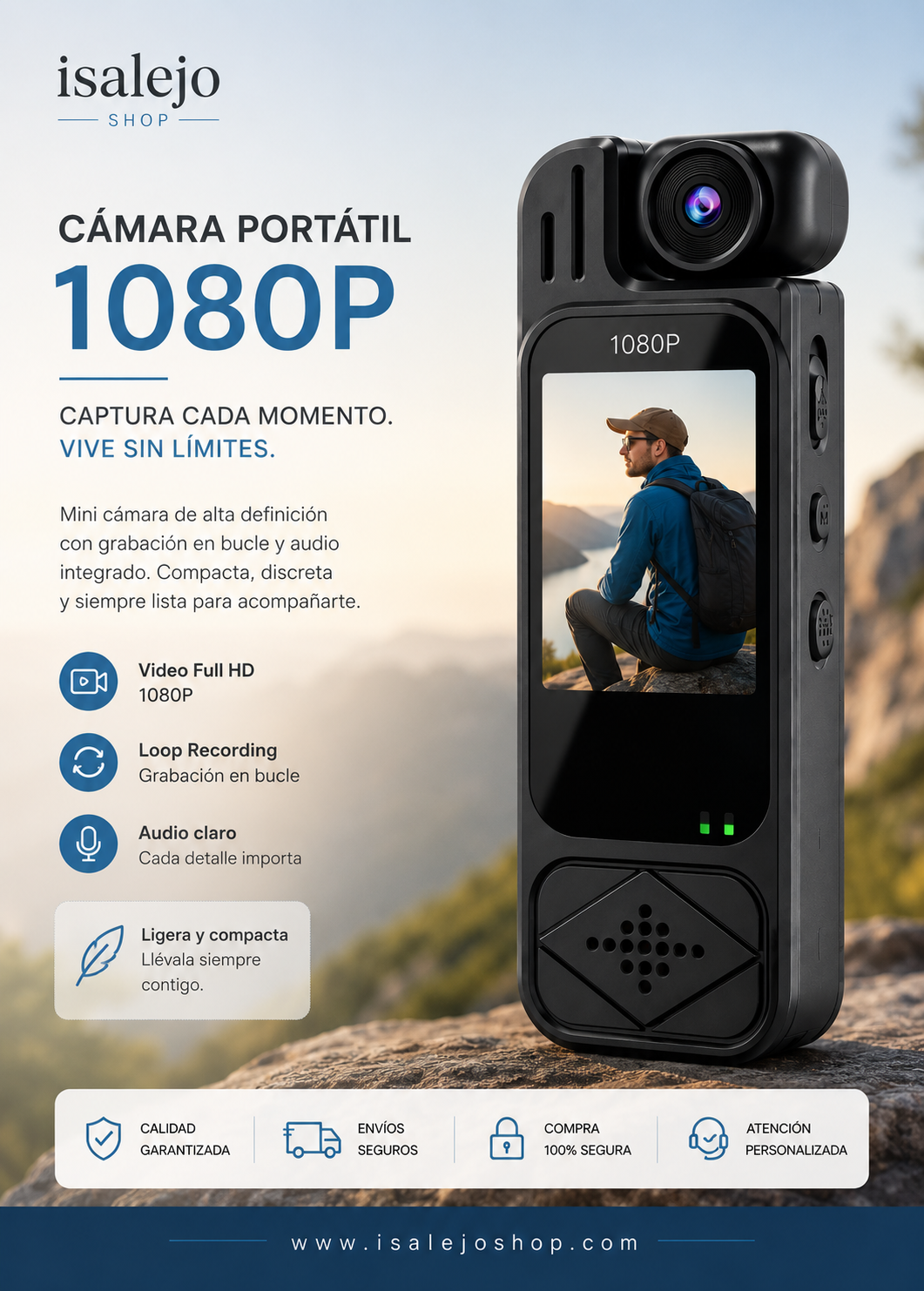 Cámara Portátil 1080P