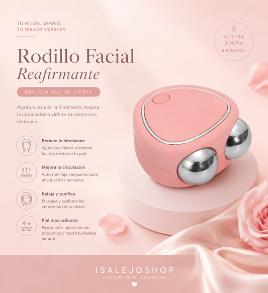 MASAJEADOR FACIAL CON MICROCORRIENTE