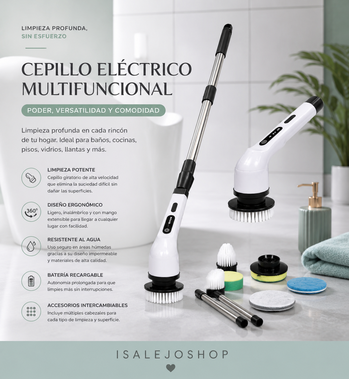 Cepillo Multifuncional 9 en 1