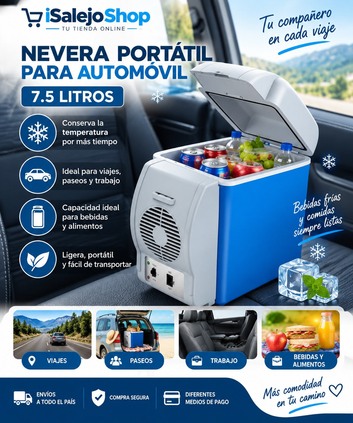 Nevera Portatil Para Auto
