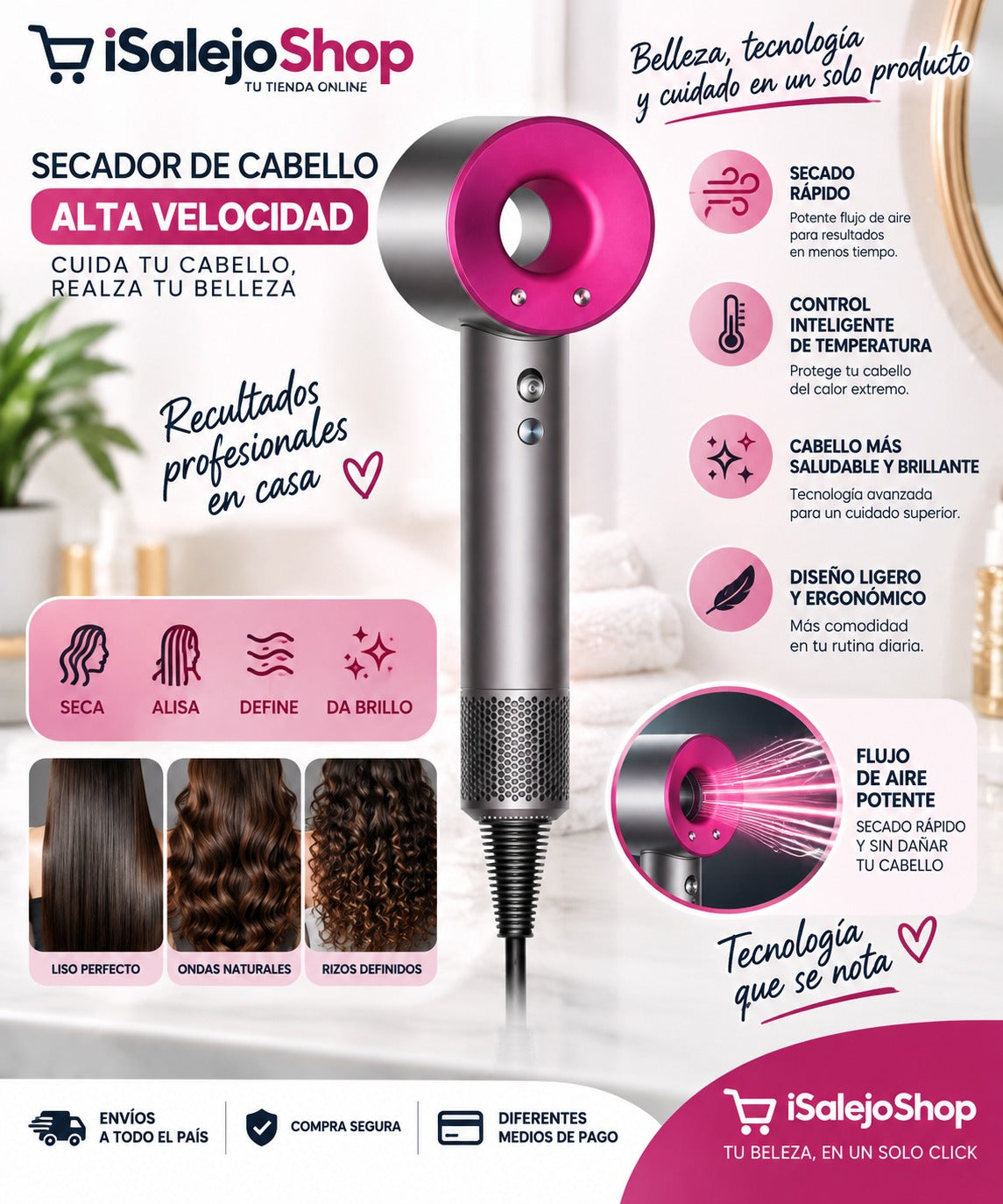 Secador De Cabello Dyson Supersónico